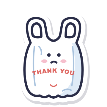 gerald as a die-cut sticker with a white edge